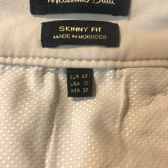 Massimo Dutti Skinny Fit, Low Rise, Tan Pants, Size 10 - Picture 7 of 8